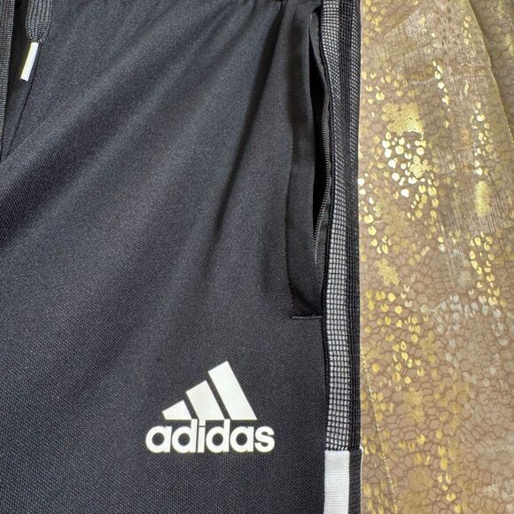 Adidas Aeroready Black Athletic Training Three Stripes Jogger Pants Medium - Picture 5 of 8